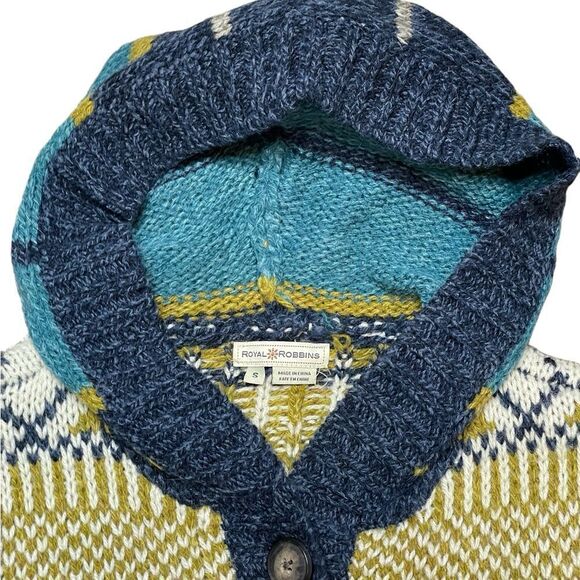 ROYAL ROBBINS Fair Isle Cardigan Sweater Size Small - Picture 4 of 7